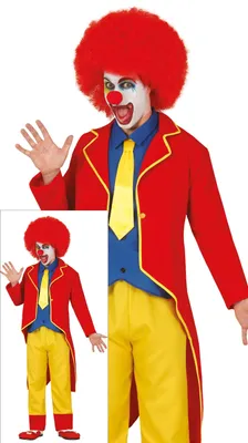 Imagen del producto de Traje de payaso clásico para hombre, talla: M
