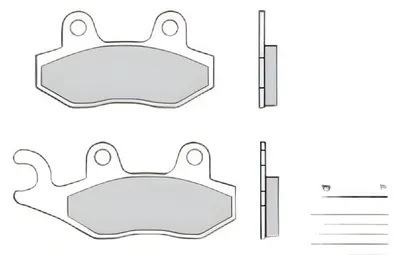 Image de Plaquettes de frein en métal fritté BREMBO Street - 07SU12SP