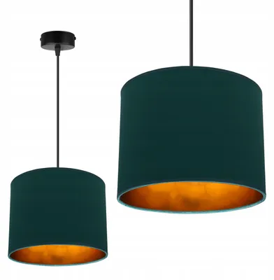 Produktbild von Deckenlampe Hängelampe Kronleuchter Golden Lampenschirm Led