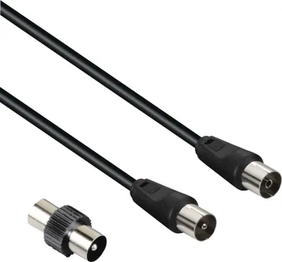 Zdjęcie produktu dla Hama 00205308 Kabel koncentryczny 3 m koncentryczny czarny