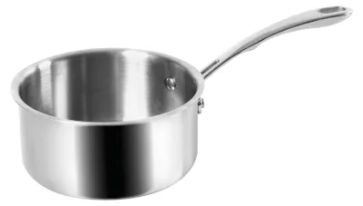 Edelstahl-Kochtopf 14 cm, 0,8 L, ofenfest, silber