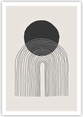 Produktbild von Poster - Poster ohne Rahmen - Boho Abstraktion Geometrie - 70x100 cm - Wand Bild - Wanddeko - Wandbilder - Kunstposter - Wandposter - Bilder - Kunstdruck - Wanddekoration - Wandbild - P2XPA70x100-4747