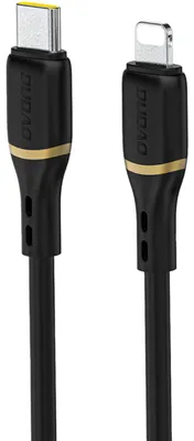 Produktbild von Dudao L25X USB-C/Lightning Kabel 30W - Flexibles Ladekabel in Schwarz KP41474