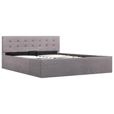 Produktbild von "im Sonderangebot"Stauraumbett Hydraulisch - CLORIS - Doppelbett - Robust und langlebig - Taupe Stoff 140×200 cm - Einfache Montage -   - NeuMöbel3848335