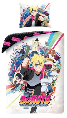 Produktbild von Boruto Bettbezug – 140 x 200 cm – 70 x 90 cm – 100 % Baumwolle
