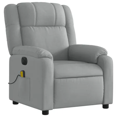 Obrázek produktu pro Elektrické masážní křeslo Light Grey Fabric