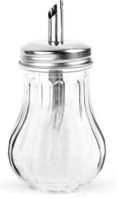 Produktbild von Gläserner Zuckerstreuer 200ml hochwertig für Restaurants und Kaffeebars