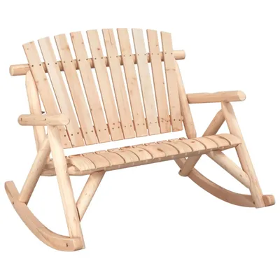 Obrázek produktu pro vidaXL Zahradní houpací lavice pro 2 osoby 123x96x102 cm Masivní smrkové dřevo
