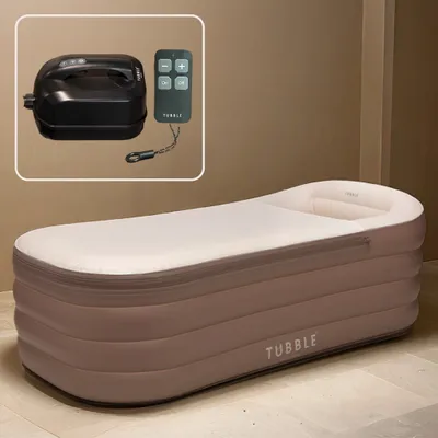 Produktbild von Tubble® Cuzi Aufblasbare Spa-Badewanne - Aufblasbare Badewanne mit Schaumbad-Funktion – Faltbare Badewanne für Erwachsene – Einstellbarer Wasserfluss