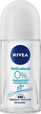 Obrázek produktu pro Nivea - Roll-On - Bez hliníku - Svěží přírodní - 0% hliníku - 50 ml - 1 kus