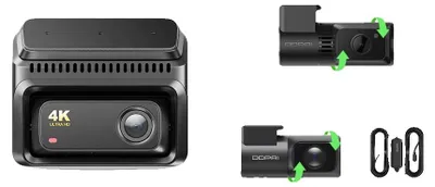 Obrázek produktu pro Autokamera, 3kanálové nahrávání, noční vidění, 3 kanály, 64 GB SD karta