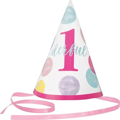 Produktbild von Baby Hut 1. Geburtstag Mädchen Punkte