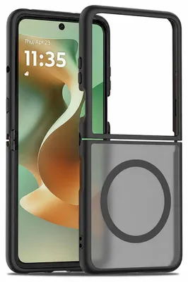 Obrázok produktu pre Puzdro Techsuit PureFrost MagSafe pre telefóny Motorola Razr 60 a Razr 70 – matná čierna farba