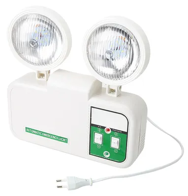 Image de Cocoarm 2W : Luminaires de secours pour éclairage de cheminement de sécurité, indicateurs de sortie de secours. 9 LED haute luminosité, pivotables à 180°, adaptés aux centres commerciaux, aux écoles et aux hôpitaux