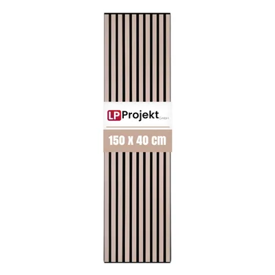 Produktbild von LP Projekt Holzwandpaneel 150 x 40cm | Modernes 3D Akustikpaneel für Räume & Büros | Dekorativ Pastell Lachs Wandpaneel geeignet für Dekorativ Wand