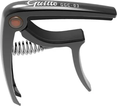 Productafbeelding van Guitto GGC-03 metalen capo, houtkleur