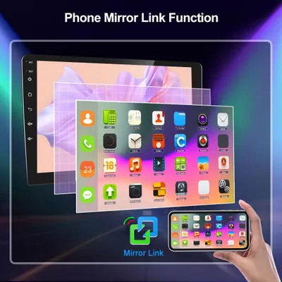 Image de Autoradio - Système multimédia - Navigation - Carplay - Android Auto - Écran tactile de 9 pouces