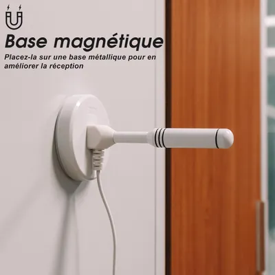 Image de Antenne numérique TNT Portable à gain élevé TV DAB intérieure extérieure  Antenne de caravane magnétique  August DTA240