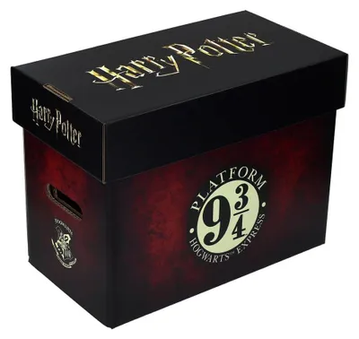Imagen del producto de Caja de almacenamiento para coleccionistas de Harry Potter, tamaño 9 3/4, dimensiones 40 x 21 x 30 cm