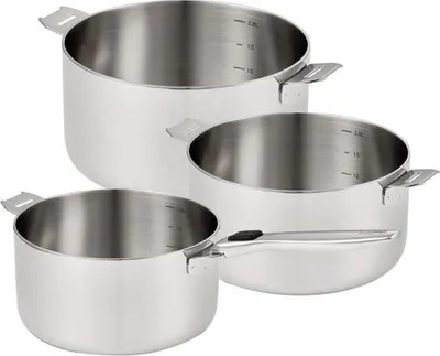 Produktbild von Serie mit 3 edelstahltöpfen 16/18/20 cm Beka 101210