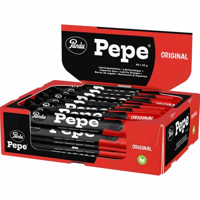 Produktbild von Panda Pepe Original Liquorice Bar 40x32g
