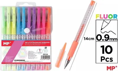 Zdjęcie produktu dla Długopis fluorescencyjny 10 kolorów