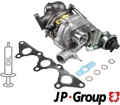 Image de Turbocompresseur JP GROUP 6117400100 pour SMART CITY-COUPE (450)