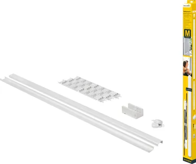 Zdjęcie produktu dla Schellenberg system kanałów kablowych M, porządkowanie i ukrywanie kabli, bez skracania do klejenia lub przykręcania, biały, 2,1 m, zestaw startowy, 20027