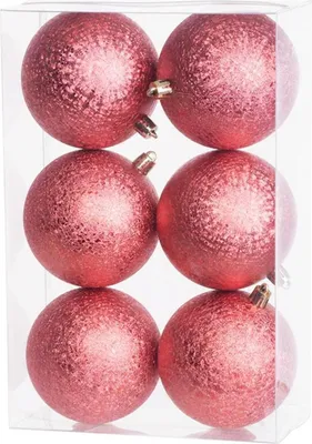 Produktbild von MAGICHOME WEIHNACHTSKUGELN, 6 St., rot, 8 cm
