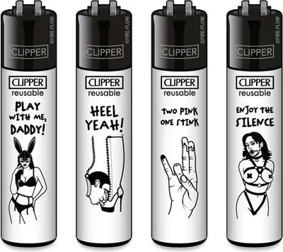 Produktbild von Clipper Reibrad Feuerzeuge FFX Adults #5, 4 Stück