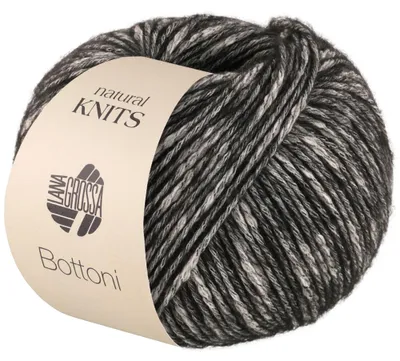 Produktbild von Lana Grossa - Bottoni 0014 anthrazit creme