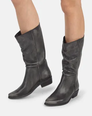 Produktbild von FELMINI GERBERA E465 Leder Stiefel mit halbhohem Schaft und niedrigem Absatz
