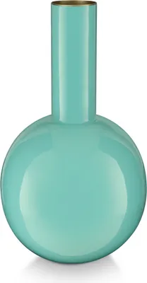 Produktbild von Pip Studio Vase Metal Small Bright Blue 15x26cm