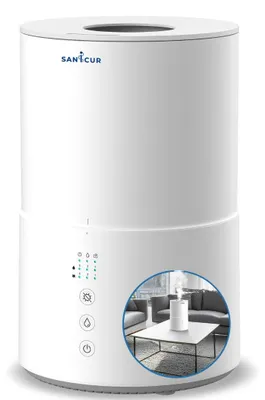 Produktbild von SANICUR KERI Luftreiniger, Luftbefeuchter mit Wasser, leise, bis 30m², 2L