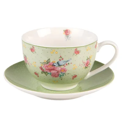 Produktbild von Clayre & Eef Tasse mit Untertasse 200 ml