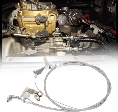 Zdjęcie produktu dla Linka kickdown ze stali nierdzewnej, długość 158 cm, zamiennik linki przepustnicy do skrzyń biegów CHRYSLER 727 GEARBOXES