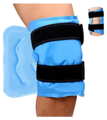 Produktbild von Knie Kühlpads, Knie Kühlbandage,Kalt Warm Kompresse, Kühlkissen Kühlkissen Kühlmanschette kühlpack Zum Für Gelenkschmerzen, Schwellungen Hellblau