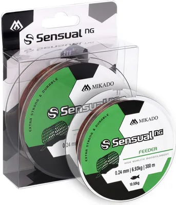 Zdjęcie produktu dla 300 m MIKADO SENSUAL NG FEEDER – brązowa żyłka do feederów, średnica 0,16 mm / nośność 3,81 kg