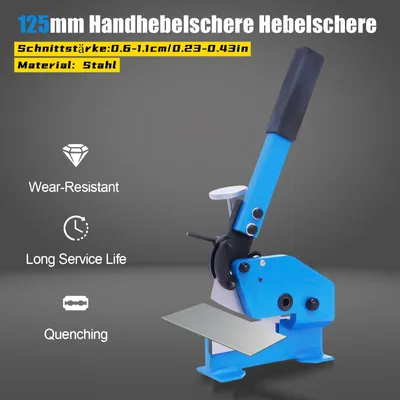 Produktbild von Manuelle Metallschneidemaschine – 125 mm Schneidklingenlänge – Kohlenstoffstahl