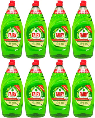 Produktbild von 8x Fairy Spülmittel APFEL 900ml XXL Hand Geschirr Spüli ultra ergiebig