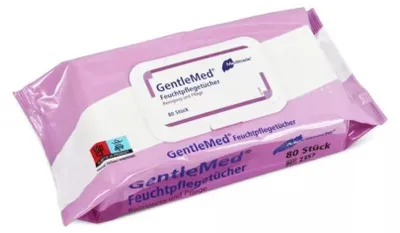 Produktbild von 12x Gentle Med© Feuchtpflegetücher | Packung (80 Stück)