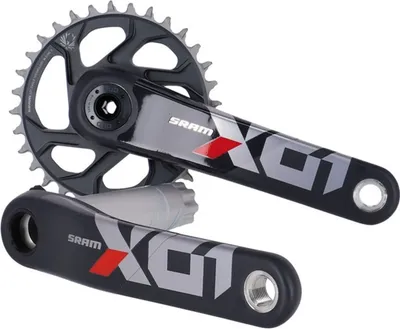 Produktbild von SRAM X01 Eagle DUB Kurbelgarnitur 175mm 32T rot - leichte Carbon-Power fürs M...