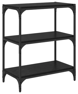 Obrázok produktu pre vidaXL Regál na knihy čierny dubový vzhľad 60 x 33 x 70,5 cm