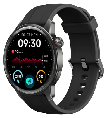 Image de REALME realme Watch S2 3,63 cm (1,43") AMOLED Digital 466 x 466 pixels Écran tactile Noir
