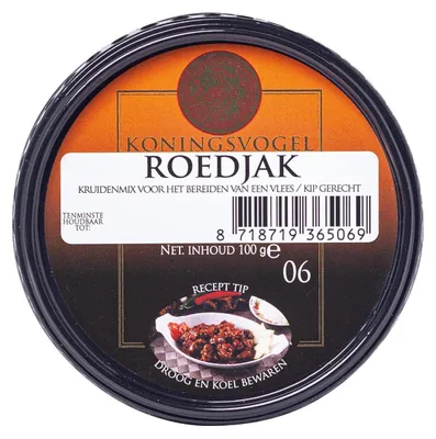 Obrázok produktu pre Koningsvogel Boemboe Roedjak Mix 100g – Pikantná indonézska zmes korenia