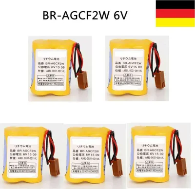 Obrázek produktu pro 5 kusů BR-AGCF2W 6V 2200mAh PLC baterie pro CNC FANUC A98L-0031-0011+konektor