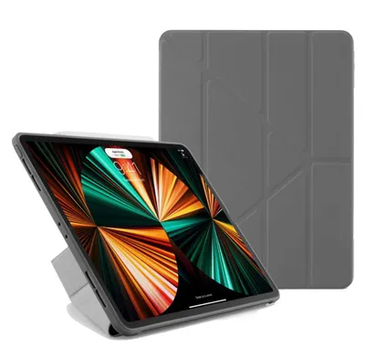 Image de Housse de protection Pipetto Original Origami No1 pour iPad Pro 12.9 (2022/2021/2020/2018), Gris