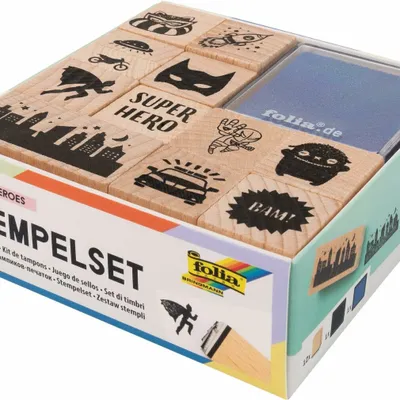 Produktbild von Folia 31103, Stempel-Set für Kinder, Holz