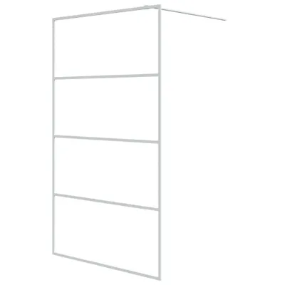Obrázok produktu pre Sprchová zástena biela 115x195 cm priehľadné ESG sklo