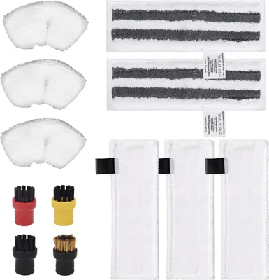 Image de set de 12 accessoires en microfibres pour le nettoyeur à vapeur SC2 SC3 SC4 SC5 Kärcher